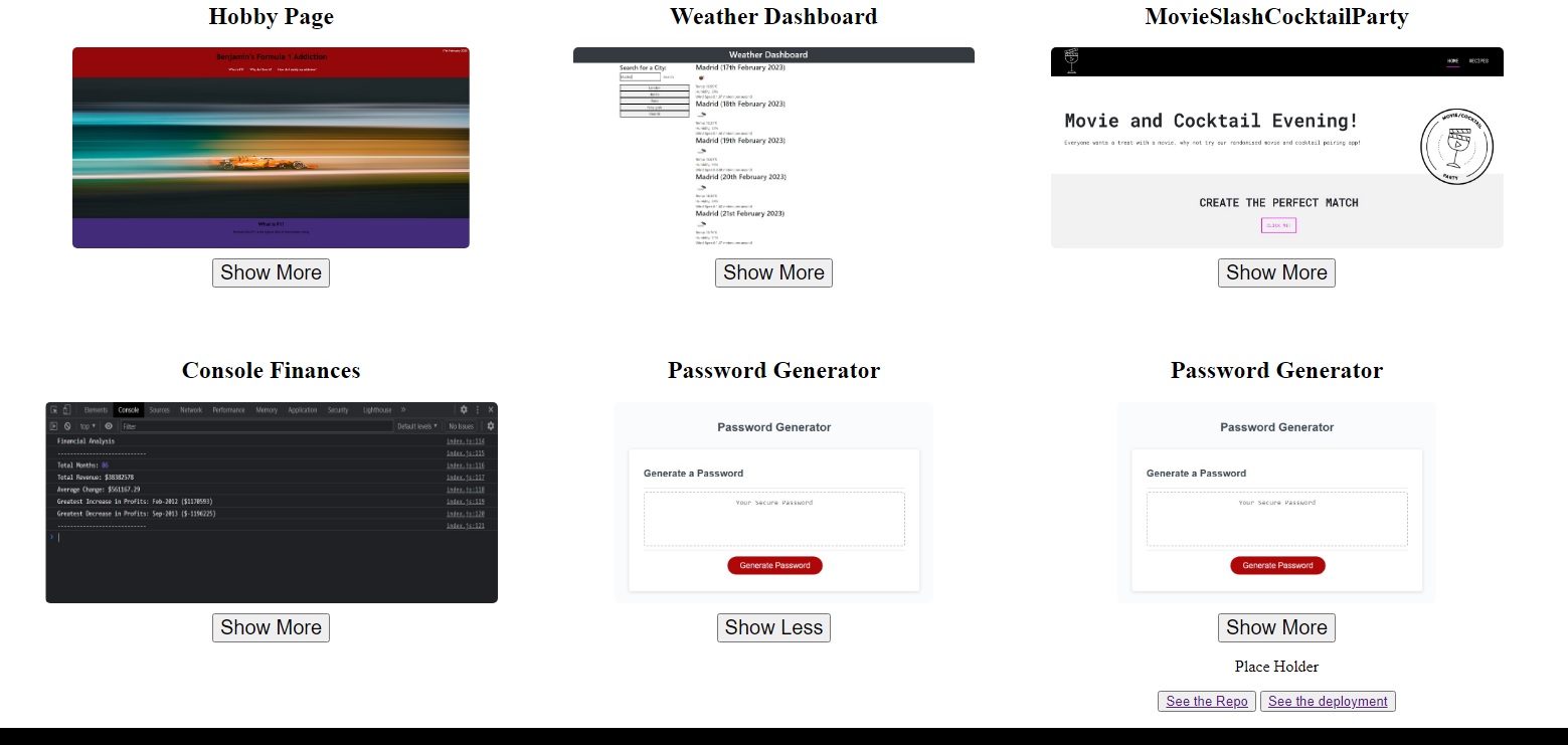 An image of the current website